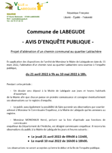 Permanence Enquête Publique @ Mairie de Labégude