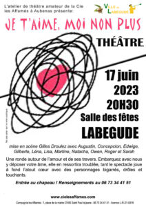 Pièce de théâtre @ Salle des fêtes de Labégude