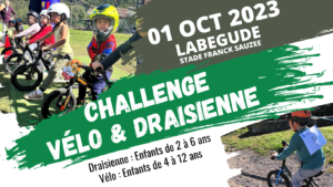 Challenge Draisienne et Vélo @ Stade Franck Sauzée - Labégude