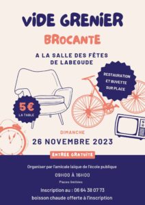 Vide Grenier @ Salle des fêtes de Labégude