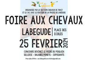 Foire aux chevaux @ Place des écoles - Labégude