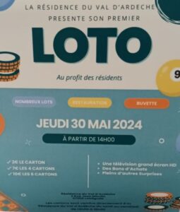 Grand Loto @ Résidence Val d'Ardèche