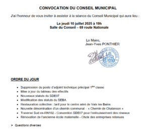 Conseil municipal @ Salle du conseil - Labégude