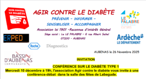 Conférence sur le diabète @ Salle des fêtes - Labégude